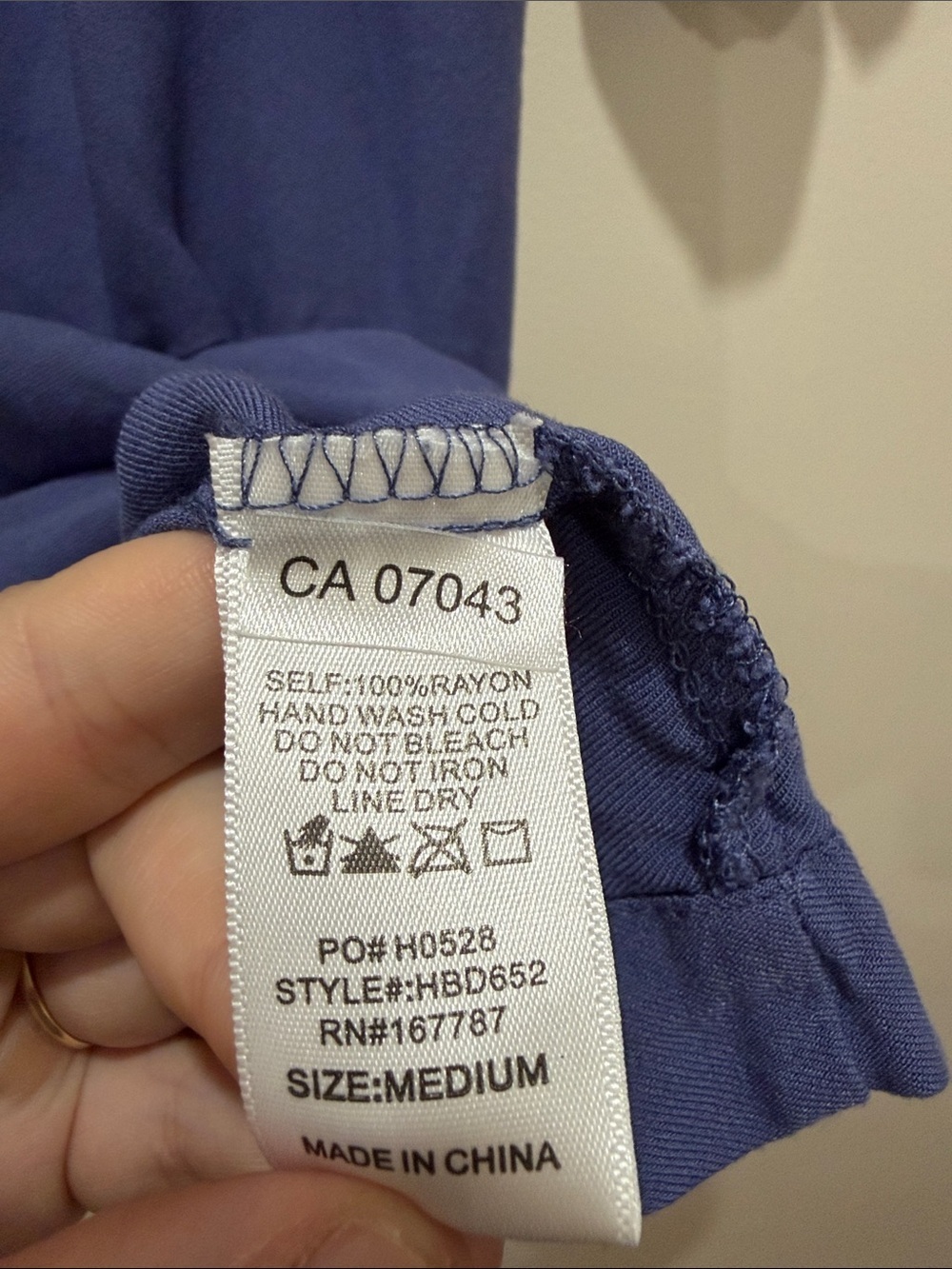 Hunter & Brown Puff Sleeve Square Neck Tiered Mini Dress in Periwinkle - Picture 4 of 7